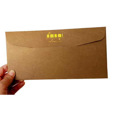 Vintage Brown Ironed Gold  Kraft Paper Envelope Kraft Envelope Seed