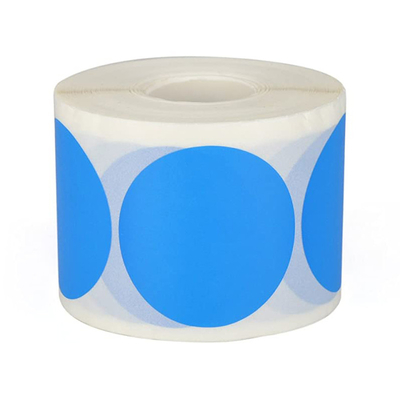 Round Printed Logo Thermal Shipping Label Adhesive Waterproof